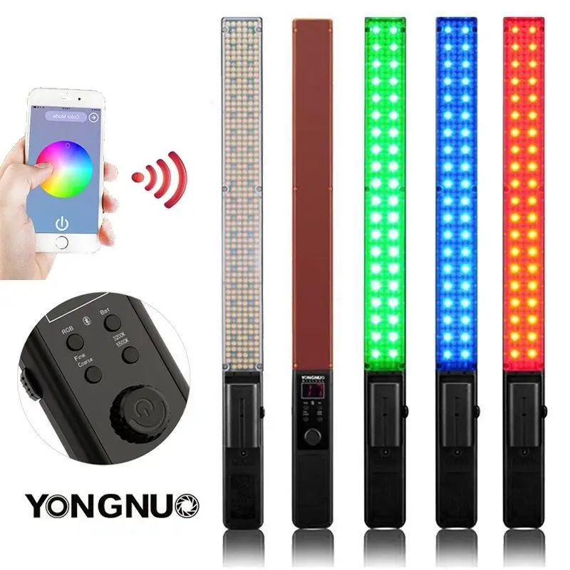 

YONGNUO YN360 Handheld LED Video Light 3200k 5500k RGB Colorful 39.5CM Ice Stick Professional Photo LED light yn 360 wand