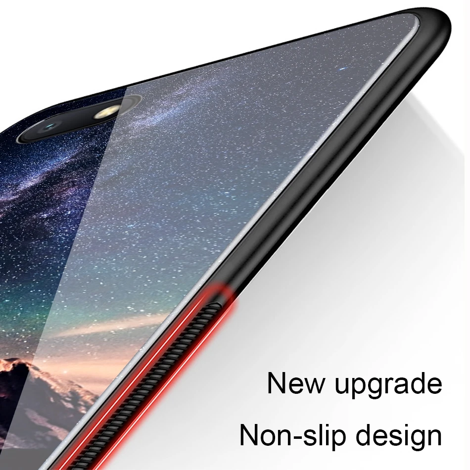 Tempered Glass Back Cover for Xiaomi Redmi A6 Cases Space Patterned Phone Case for Xiaomi Mi A1 RedMi Note 5 Pro 4X 5 Plus Coque (7)