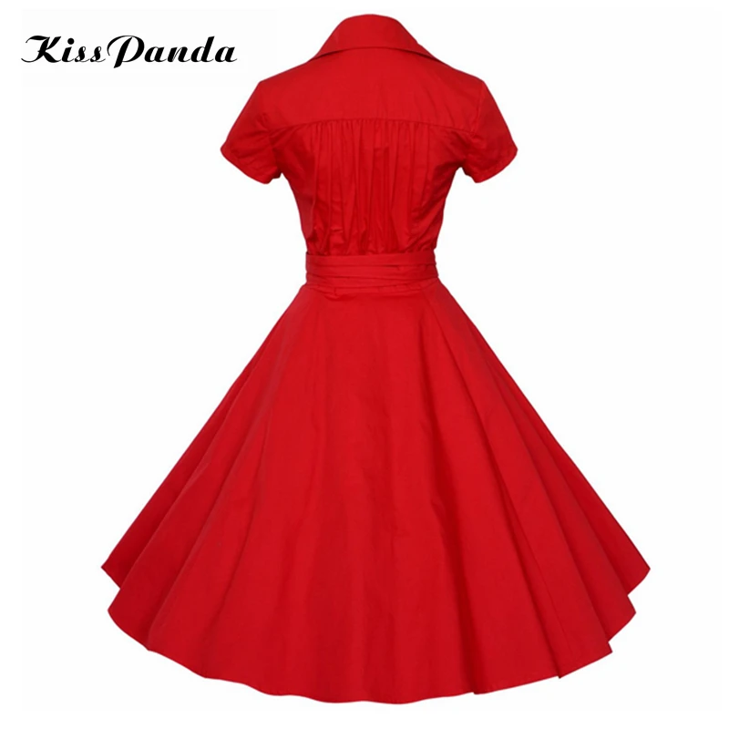 1950s 60s vintage dress plus size dot red floral print  (10)
