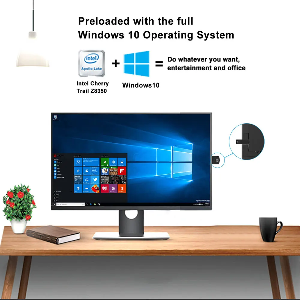 T6 Pro Stick MINI PC ordenador de bolsillo mini Windows 10 con licencia, 4 GB RAM 64 GB ROM Intel Atom x5-Z8350 4 K BT4.0 WiFi USB 3,0 T6 Pro Stick MINI PC ordenador de bolsillo mini Windows 10 con licencia, 4 GB RAM 64 GB ROM Intel Atom x5-Z8350 4 K BT4.0 WiFi USB 3,0