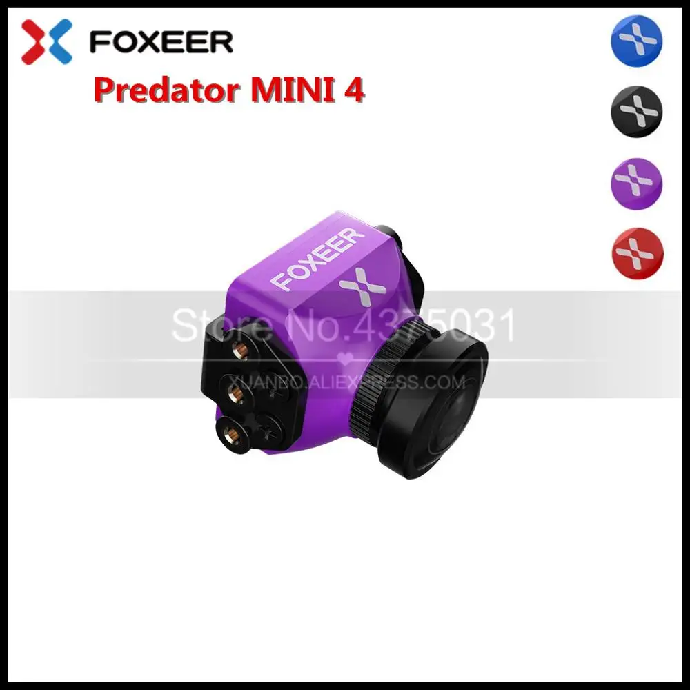 

New Arrival Foxeer Standard/Mini Predator 4 Super WDR 4ms latency FPV Racing Camera /HS1226 /4 colours