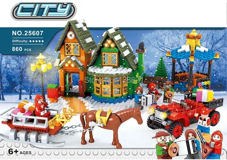 

CHINA brand A789 Toys for children Creator Winter Village Post Office christmas self-locking bricks Compatible with Lego 10222