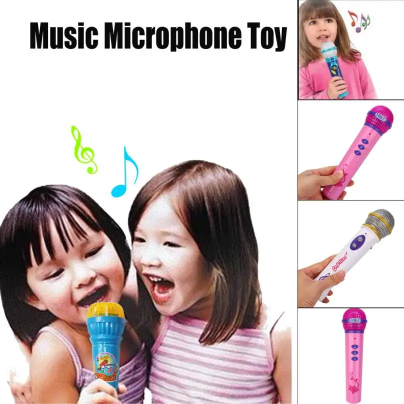 Девочки микрофоны для мальчиков игрушечный микрофон для Караоке Пение ребенок Забавный подарок музыкальная обучающая игрушка Z1107