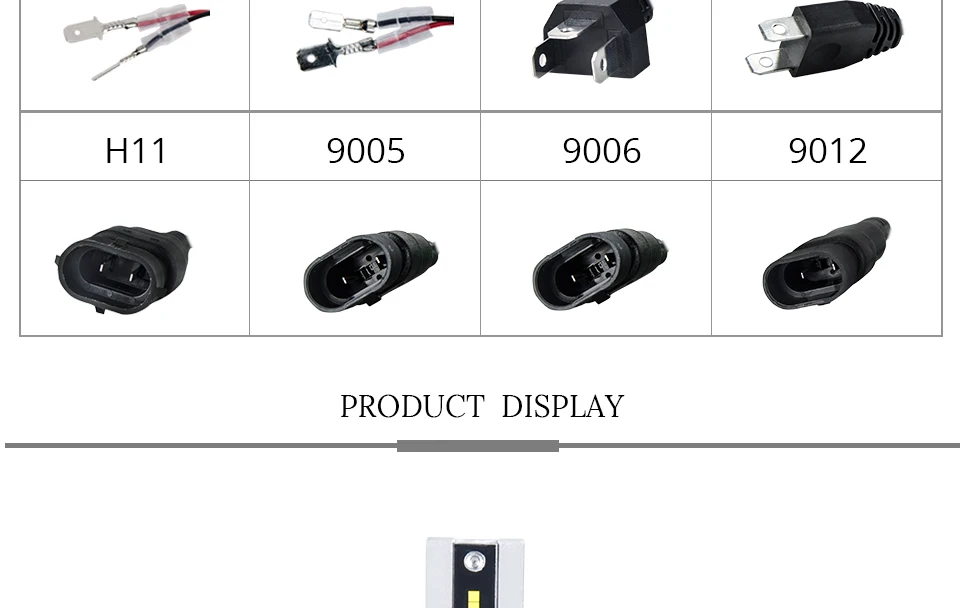 AcooSun H4 H7 Led Bulb Car Headlight Fanless H11 9006 9005 10000LM H15 12V 72W luces Led para auto H1 bombillas Led Canbus Lamp (11)