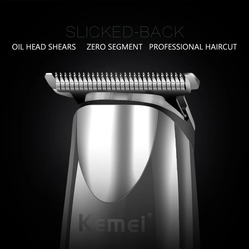 Kemei 3 в 1 триммер для волос профессиональные аккумуляторные триммеры 0 мм мощная электрическая машинка для стрижки волос Бритва моделирующая машинка для стрижки волос 38D