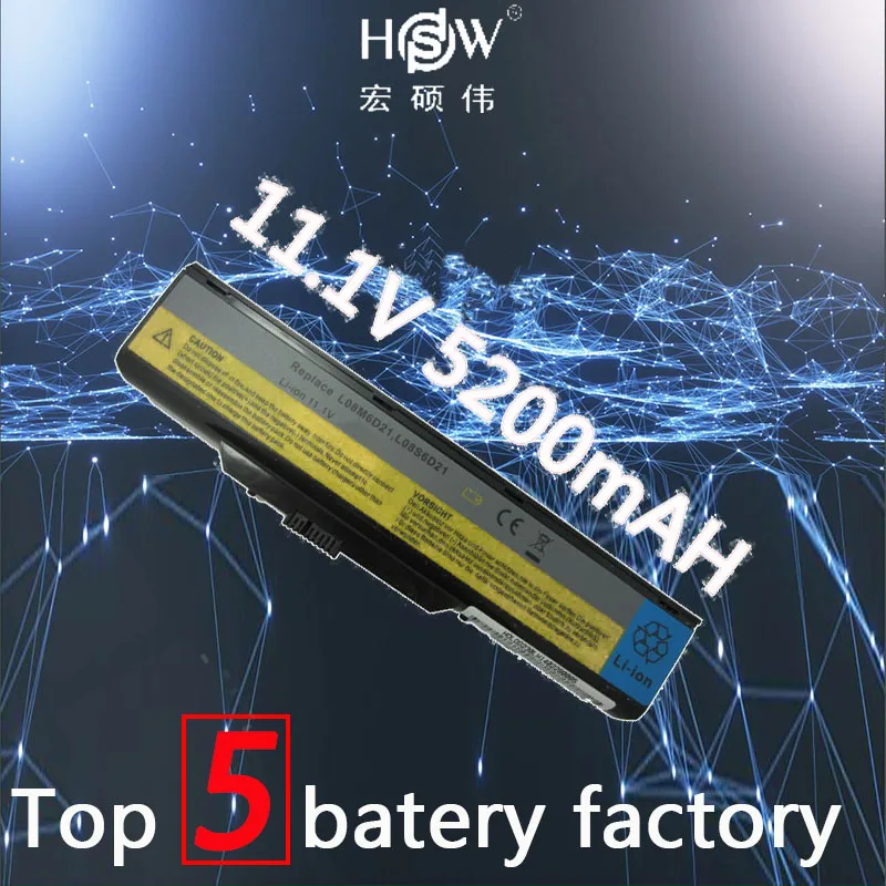 

5200MAH new Laptop Battery For Lenovo E23 L08M6D21 L08S6D21 3000 G230 G230G 000 G230 4107 3000 G230 20006 6Cells bateria akku