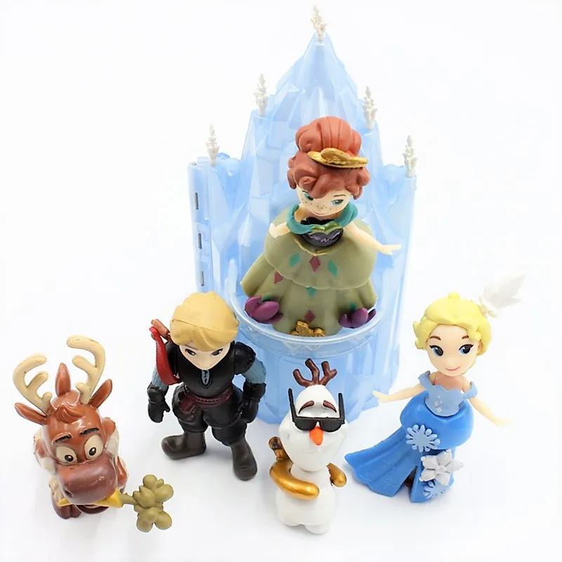 Disney Toys 6pcs/Lot 6-16cm Frozen Anna Elsa Princess Olaf Sven Kristoff And Castle Ice Palace Throne Pvc Action Figure Doll Disney Toys 6pcs/Lot 6-16cm Frozen Anna Elsa Princess Olaf Sven Kristoff And Castle Ice Palace Throne Pvc Action Figure Doll