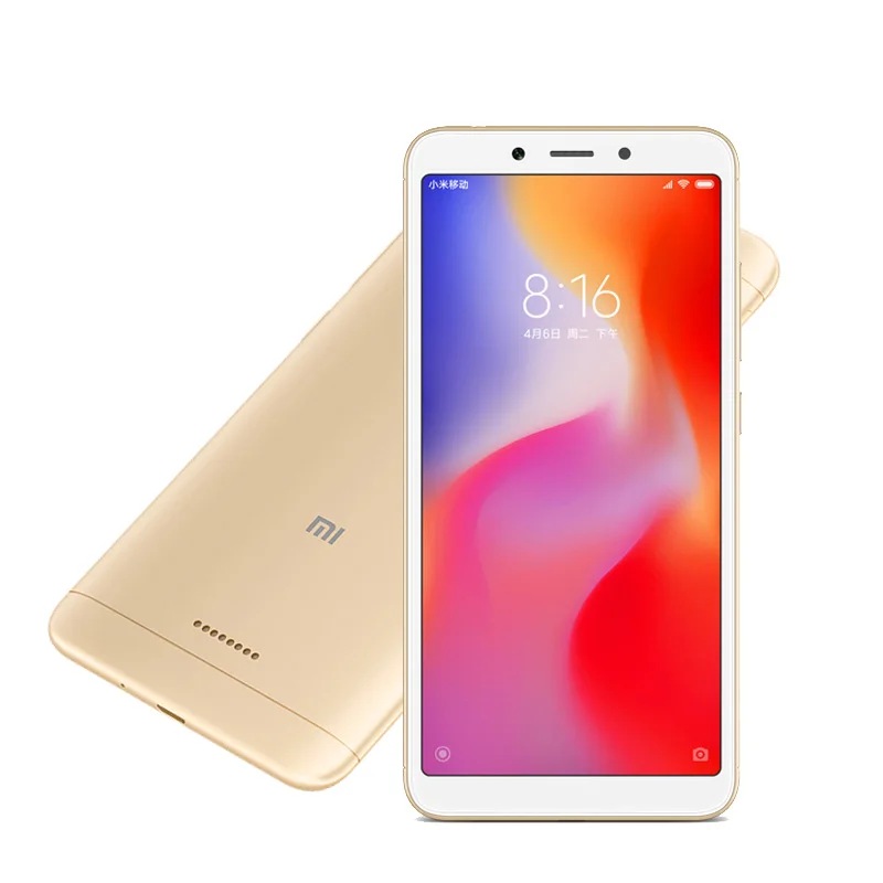 Original versión Global Xiaomi Redmi 6A 18:9 Pantalla Completa MTK Helio A22 MIUI 9 2 GB 16 GB 4G LTE AI 13.0MP reconocimiento facial 6 A