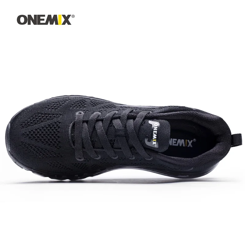 ONEMIX мужская спортивная обувь для мужчин красивые Zapatillas спортивные кроссовки Черный Красный Спортивная воздушная подушка уличные беговые Прогулочные кроссовки