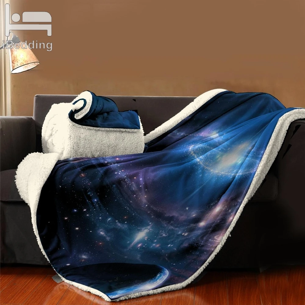 7 Styles Galaxy Universe Starry Sky High Quality Thick Cotton Throw