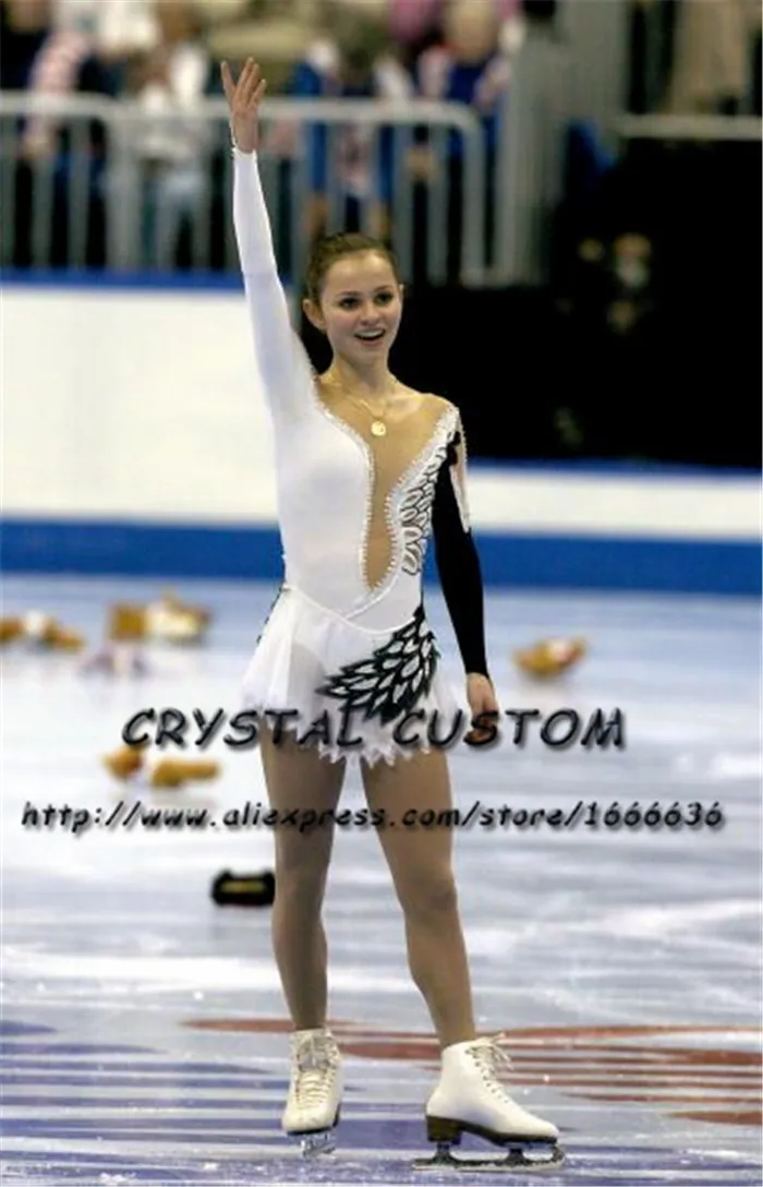 

Индивидуальные платья для фигурного катания, изящные новые Брендовые платья для девочек для катания на коньках, DR4298