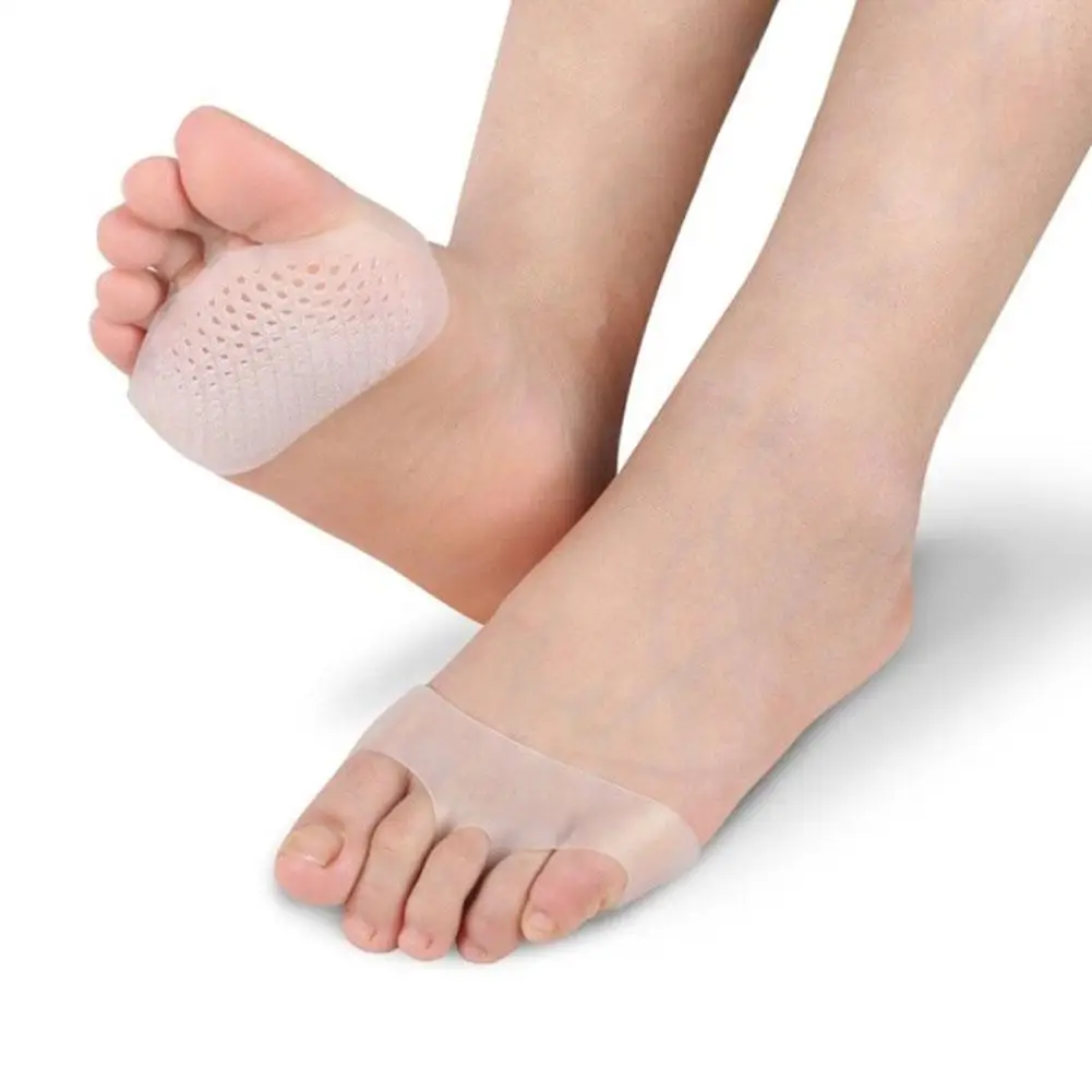 

1 Pair Silicone Forefoot Pads Soft Breathable Foot Protector Pain Relief Insole