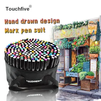 

TouchFIVE Marker Pen 30/40/60/80/168 Colors Art Markers Set Double Head Artist Sketch Oily Pen Manga Pen Painting set