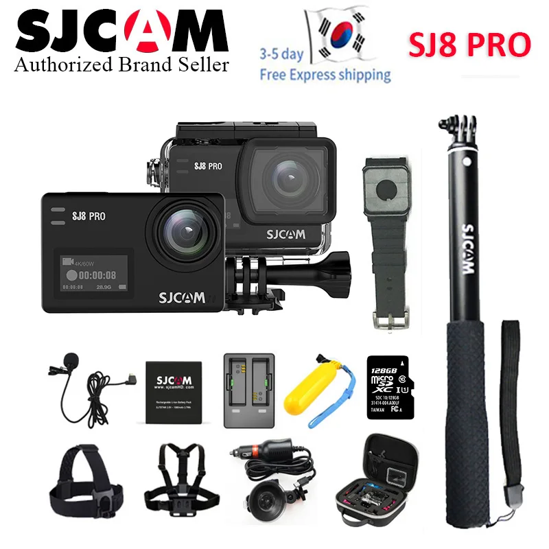 SJCAM SJ8 Air& SJ8 Plus и SJ8 Pro 1296P 4K Экшн-камера с дистанционным управлением для подводной съемки Водонепроницаемая SJ CAM 8 Pro Спортивная камера DV с сенсорным экраном
