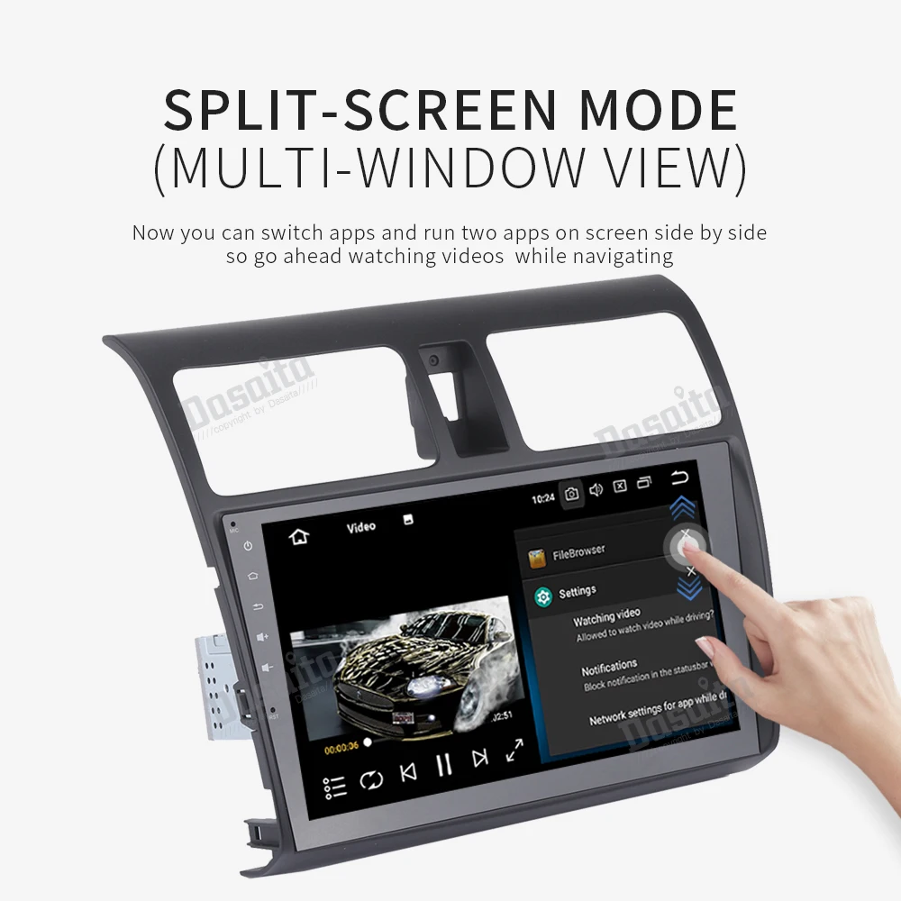 Discount Car Multimedia System Android 9.0 Single Din Android Stereo for Suzuki Swift 2005 2006 2007 2008 2009 2010 build in GPS 1024*600 4