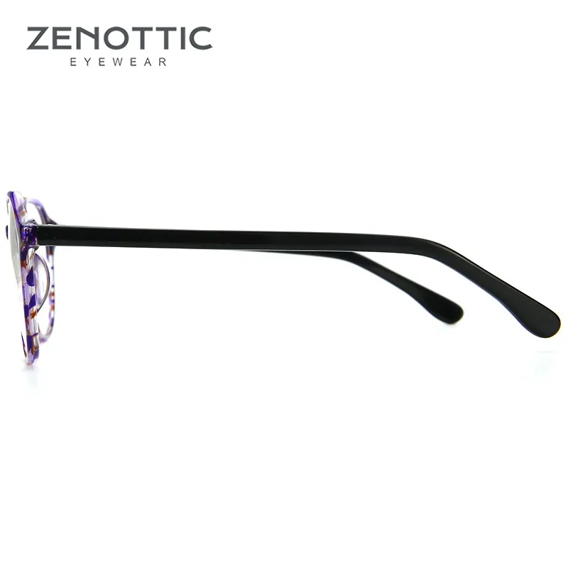 ZENOTTIC ретро круглые оптические очки для рецепта оправа женщин фотохромные с