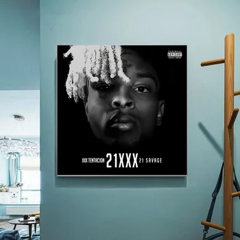 

XXXTentacion Poster 21XXX Album music Canvas Wall Pictures for Living Room No Frame