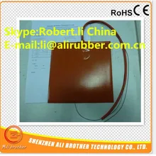 Клейкий 1 лицевой 2*100 k Термистор 12 в 800 Вт 400*400*1,5 мм XD-H-2108 силиконовый резиновый 3d принтер нагреватель