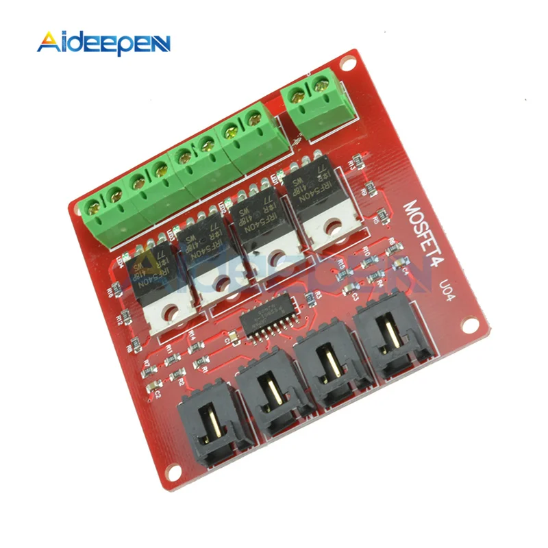 4 канальный четыре канала способ маршрут MOSFET Кнопка IRF540 V4.0+ MOSFET модуль коммутатора для Arduino DC мотор привода диммер релейных платов