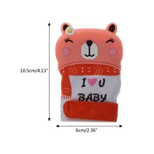 Новые детские силиконовые рукавицы для прорезывания зубов, звуковые Прорезыватели для новорожденных, жевательные перчатки для кормления, прорезыватели для зубов, естественные игрушки-"пальцы"