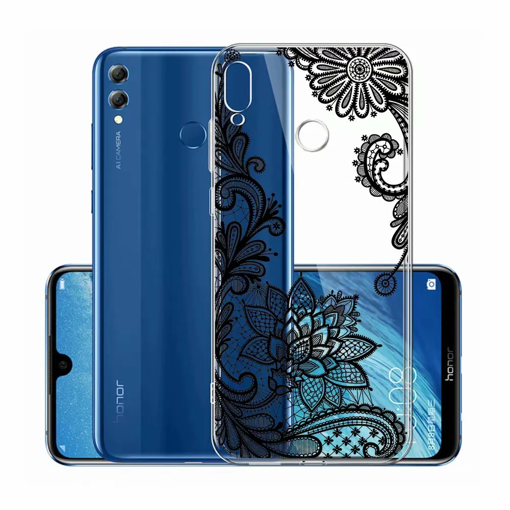 10 шт./лот цветок девчушки силиконовый чехол для huawei P Smart Honor 10 Lite P30 P30PRO P30Lite NOVA 4E Y6 честь 8X