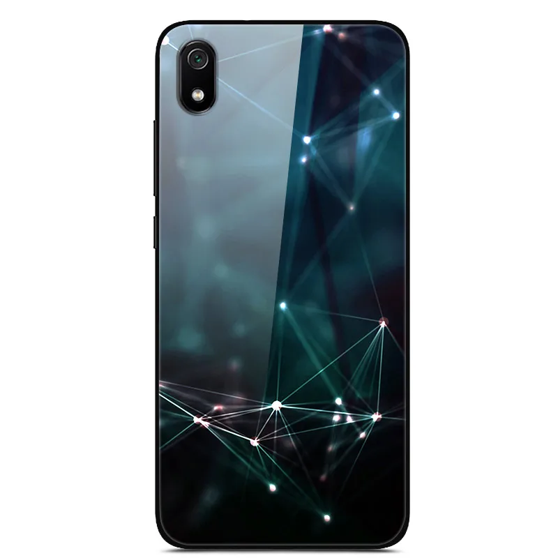 26 Для Xiaomi Redmi 7A 7 A чехол из закаленного стекла с изображением планеты космос, стеклянный чехол для задней панели, чехол для Xiaomi Redmi 7 7A Redmi7A, чехол Redmi7 - Цвет: 26