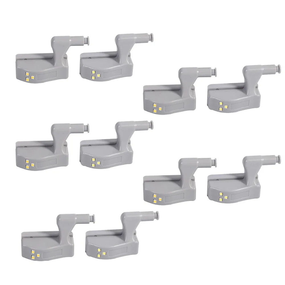 

Closet Automatic LED Inner Hinge Light Closet Cabinet White Intelligent Induction Lamp Night Light Battery Operated For Bedroom
