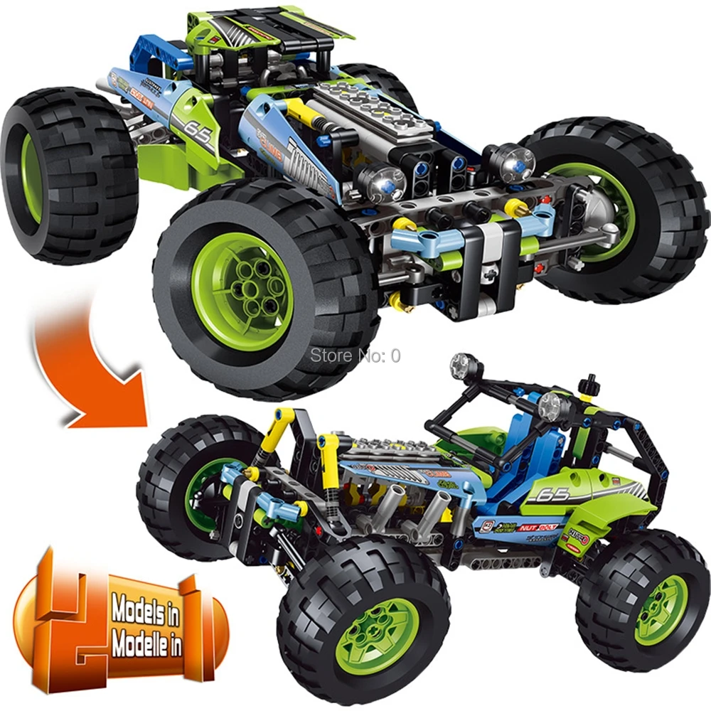 

38001 494pcs technic city off-roader racing car lele 42037 building block Bricks Toy