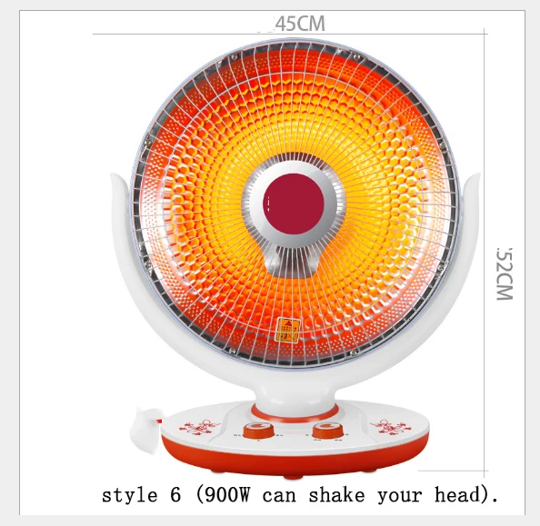Домашний обогреватель для студенческого общежития, воздушный обогреватель 2 передач, Быстрое нагревание, зимнее оборудование 180D, вращение