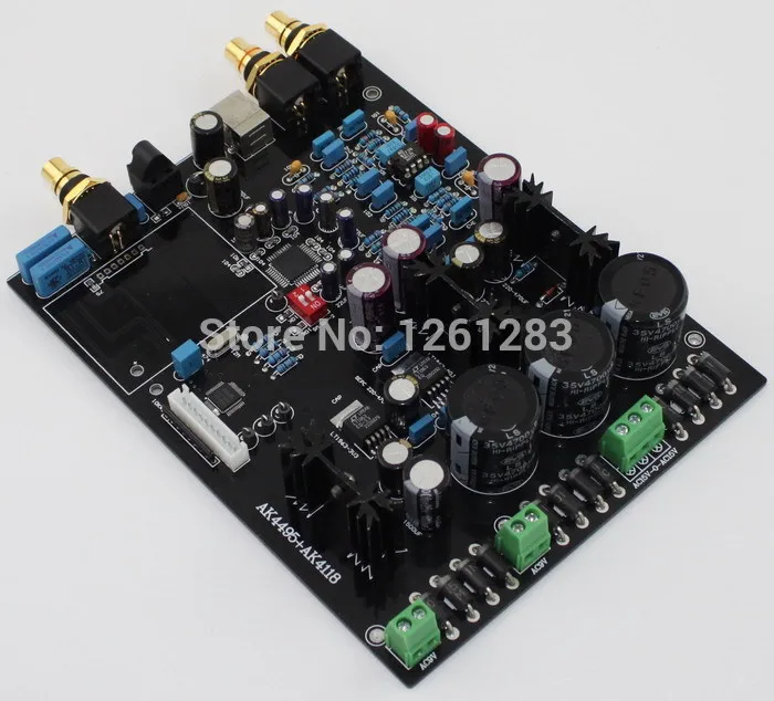 В собранном виде AK4495SEQ+ AK4118+ op-amp AD827 DAC готовая Плата декодера