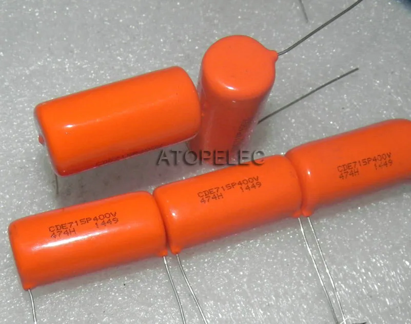 

SPRAGUE CDE 715P 0.47uF/400V 2.5% Film Capacitor Hi-Fi Audio 474H