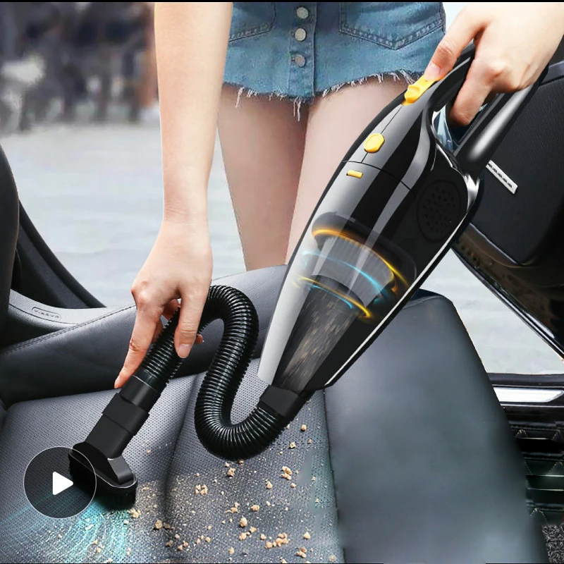 

2019 Super Suction USB Wireless Car Vacuum Cleaner Handheld 120W Wet & Dry Dual Use Portable Vacuum Cleaner For Home And Car