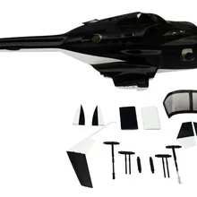 Колокол 222 предохранитель 450 Размер вертолета ж/втягивает airwolf 450 V3 450 airwolf fuselage