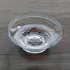 1Pcs Portable Soap Dish Round Glass Storage Box Clear Holder Accessories For Shower Bathroom Hotel 6