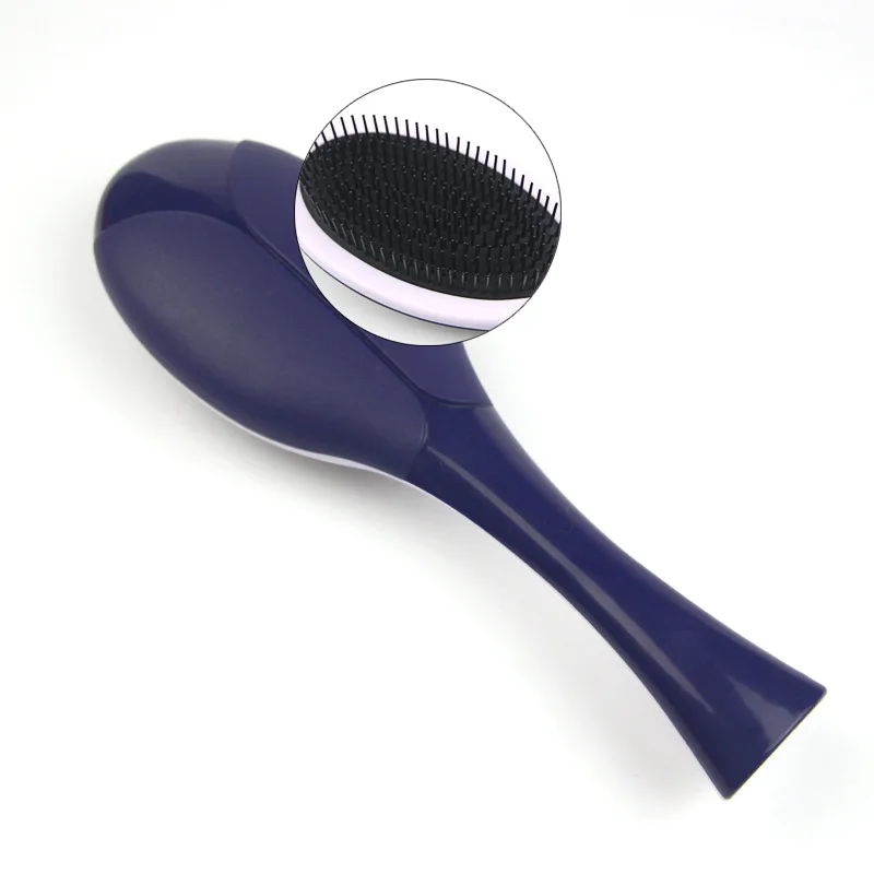 Hair Comb Brush Salon Detangling Kids Gentle Women Men Combs Tangle Wet&Dry Bristles Handle Tangle Detangling Comb Anti-knotting-2