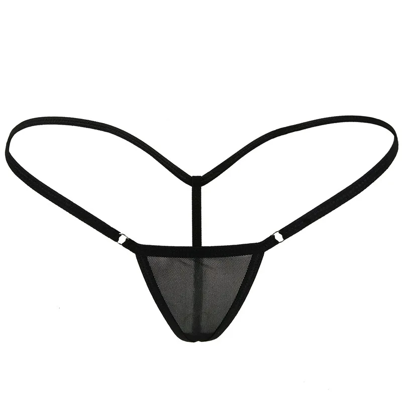 Горячая сексуальная сетка G Strings V женские Мини Микро Бикини стринги танга Сетка