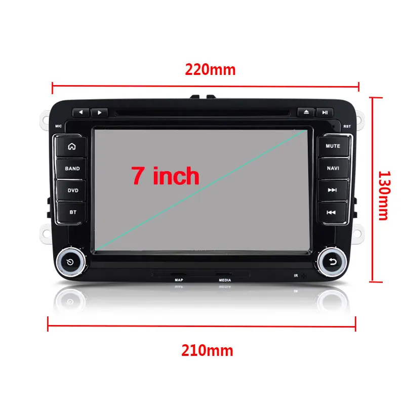 Автомобильный DVD плеер 2 Din 8 дюймов HD для VW POLO русская версия hechbeg s201goda без