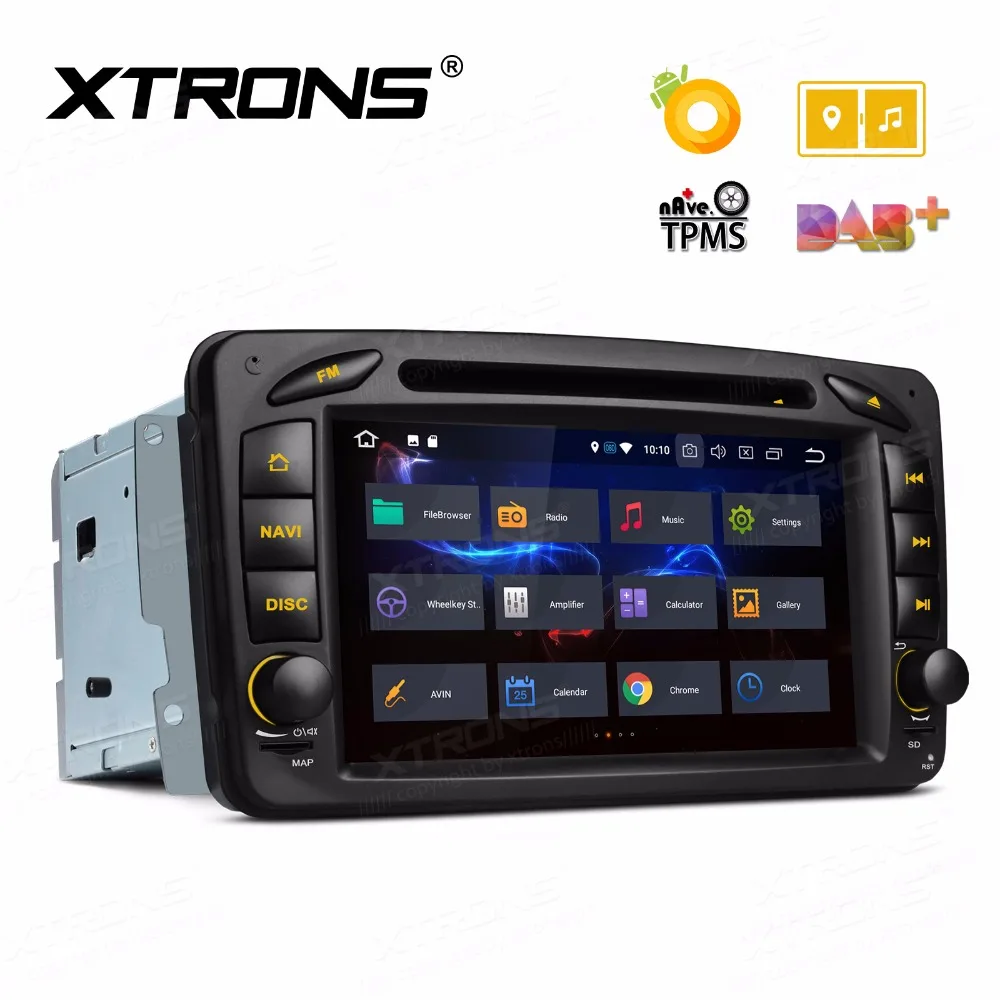 

XTRONS 7'' Android 8.0 Octa Core Car DVD Player Radio GPS DAB for Mercedes Benz A-W168 W209 C209 W463 Viano Vito W639 2000 2001
