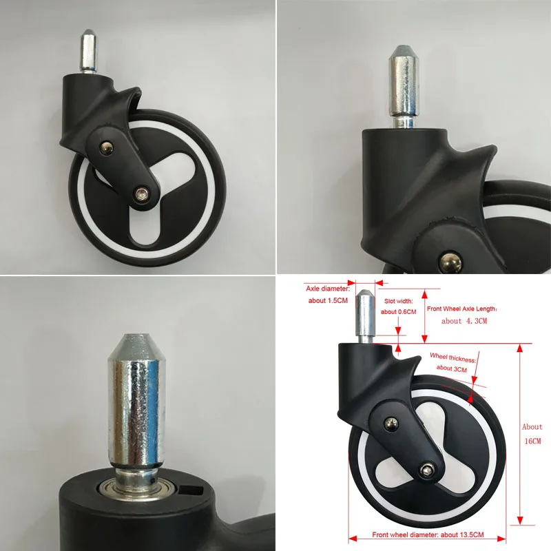 Детские колеса для коляски оригинальные аксессуары передние и задние колеса подходит для yoya plus 2/3/4