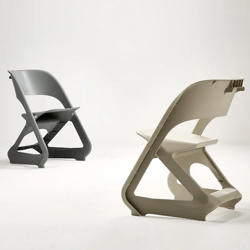 

Nordic all-plastic can be folded into plastic chair office restaurant conference back chair family study bedroom lounge chair