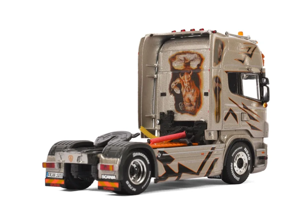 Изысканная модель из сплава WSI 1:50 SCANIA R6 TOPLINE 4X2 транспортный грузовик тракторный
