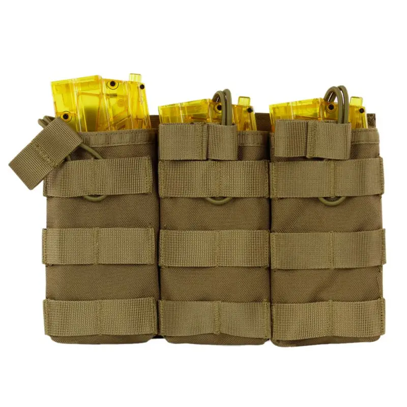 Тактический MOLLE тройной открывающийся чехол для журналов FAST AR M4 FAMAS Mag Pouch военный Пейнтбольный инвентарь