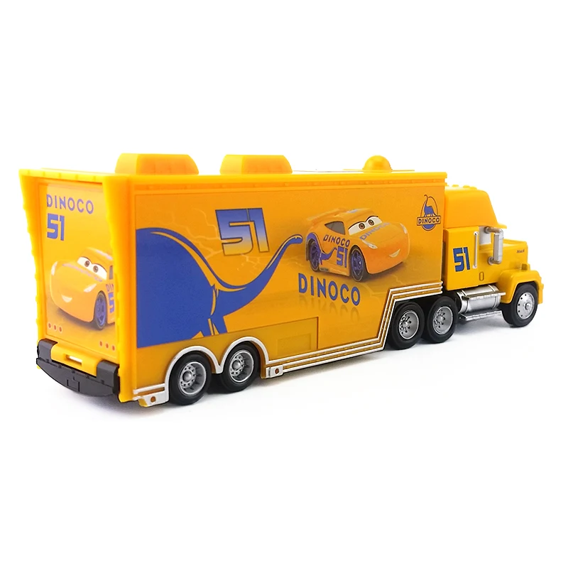 Disney Pixar Cars 3 Dinoco Cruz Ramirez's Hauler Truck 1:55 литая под давлением игрушечная Модель