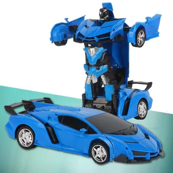 

Gesture Sensing Remote Control Robot One Button Transformation Car Kids Toy Gift M09