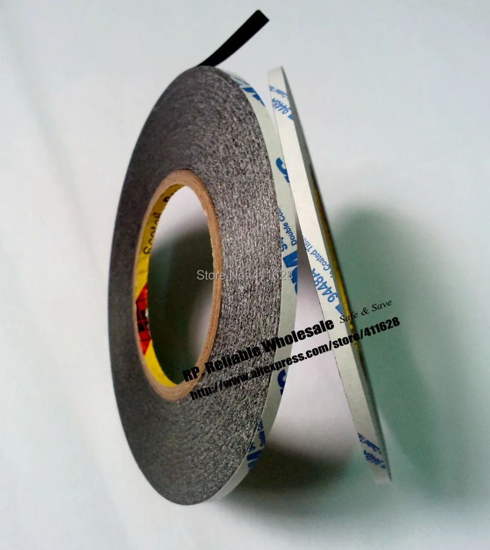 2 rolls (5mm wide, 50Meters ) Original 3M Black Adhesive for Digitizer Touch Screen LCD Display Double Glue Scotch Sticker 2 rolls (5mm wide, 50Meters ) Original 3M Black Adhesive for Digitizer Touch Screen LCD Display Double Glue Scotch Sticker