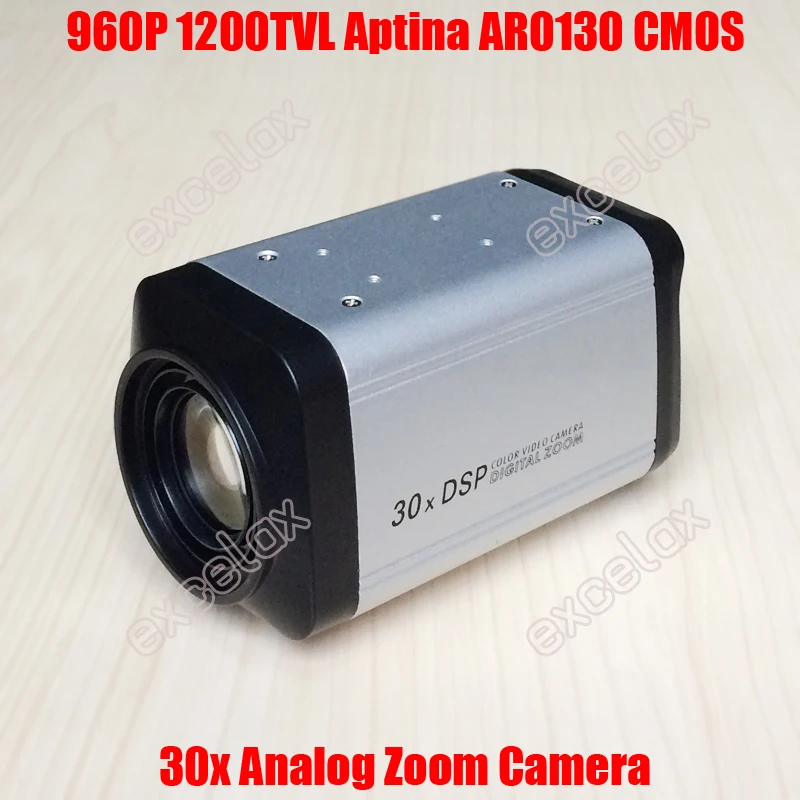 960P 1.3MP 1200TVL Analog 30x Optical AR0130 CMOS CCTV Zoom Camera IR