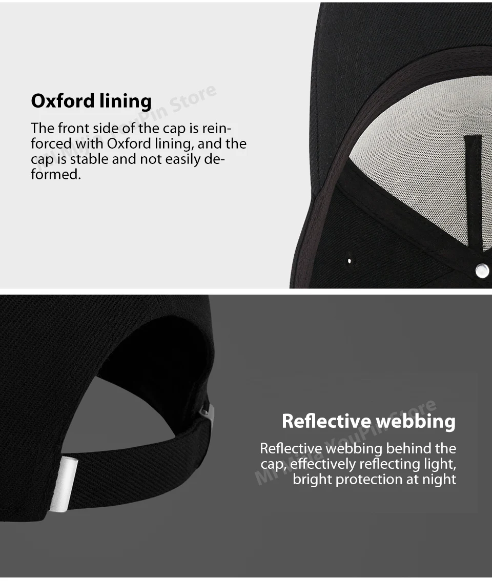 Xiaomi Mijia Baseball Cap2 Sweat Absorption Reflective Snapback Unisex Design Adjustable Design Fashion Accessory For Smart Home (11)