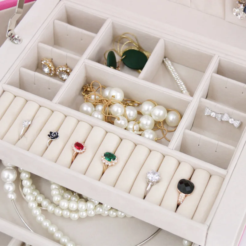 Porte Bijoux,, пион, многофункциональное, высокая емкость, принцесса, Ou, Южное колье, ручной бак, ювелирные коробки