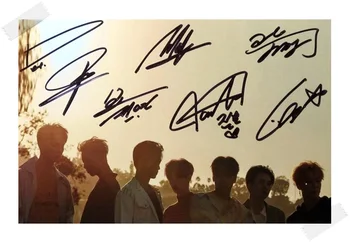 

signed GOT7 GOT 7 autographed group photo 7 FOR 7 6 inches free shipping 102017A