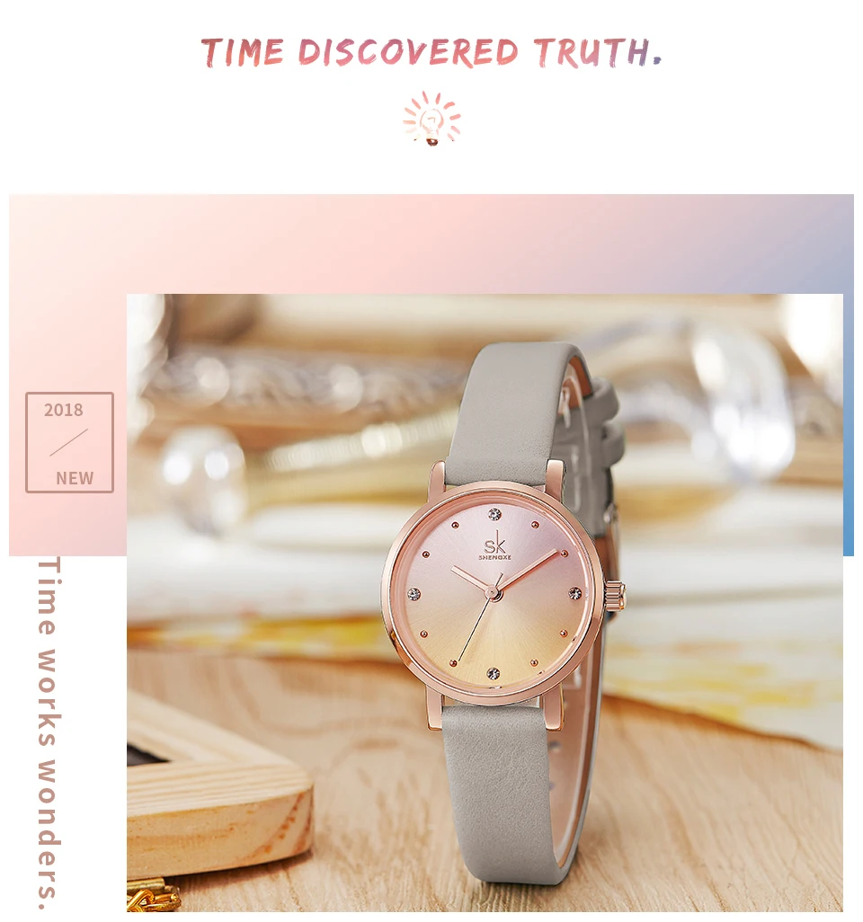 Shengke креативные цветные кожаные часы для женщин женские кварцевые часы Relogio Feminino SK женские наручные часы Montre Femme# K8029